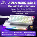 AULA HERO 68HE Teclado com interruptor magnético RGB Teclado mecânico para jogos Gatilho rápido 8K Retorno com fio Esports Teclado personalizado