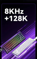 AULA HERO 68HE Teclado com interruptor magnético RGB Teclado mecânico para jogos Gatilho rápido 8K Retorno com fio Esports Teclado personalizado