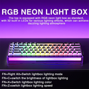 AULA HERO 68HE Teclado com interruptor magnético RGB Teclado mecânico para jogos Gatilho rápido 8K Retorno com fio Esports Teclado personalizado