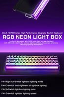 AULA HERO 68HE Teclado com interruptor magnético RGB Teclado mecânico para jogos Gatilho rápido 8K Retorno com fio Esports Teclado personalizado
