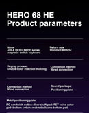AULA HERO 68HE Teclado com interruptor magnético RGB Teclado mecânico para jogos Gatilho rápido 8K Retorno com fio Esports Teclado personalizado